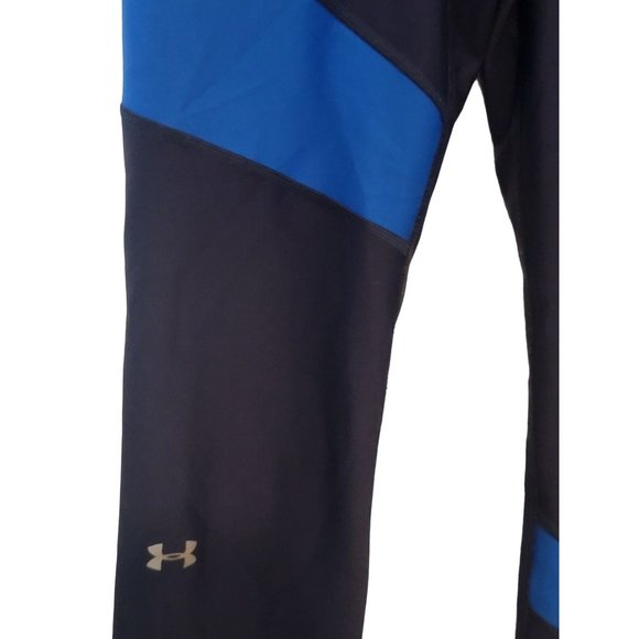 Under‎ Armour Compression Workout Running Yoga Leggings Blue Women's Size Medium - Picture 4 of 6